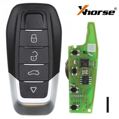 XHORSE XKFEF2EN FA.LL Type Wired Folding Key 4 Buttons Bright Red Universal Remote Key 5pcs/lot