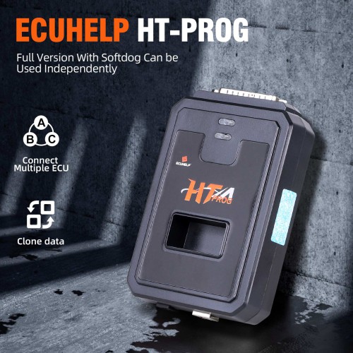 ECUHELP HT-PROG Full Version With Dongle Stand-alone Device Support on Bench / Boot / BDM ECU Programmer / ECU Clone Tool etc