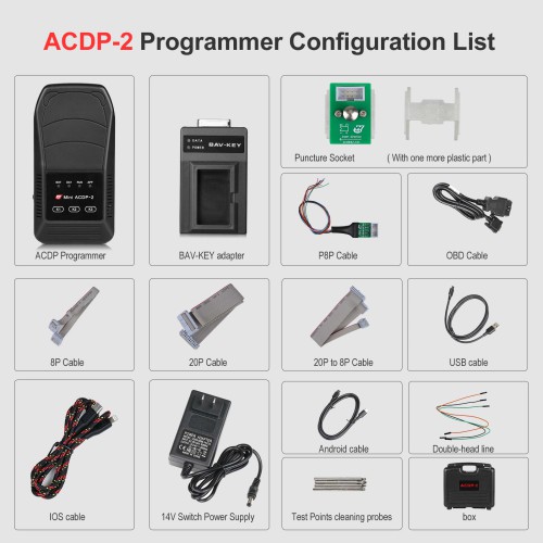 Yanhua Mini ACDP-2 JLR IMMO Package with Module9 JLR KVM Module and Module24 New JLR（2018+）IMMO Module Add Key & All Key Lost