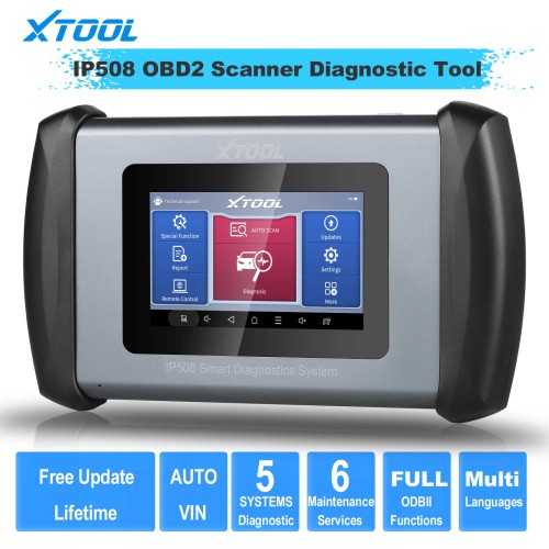 XTOOL InPlus IP508 OBD2 Scanner Diagnostic Tool with 6 Services ABS Bleeding Oil Reset EPB SAS BMS Throttle Free Updates