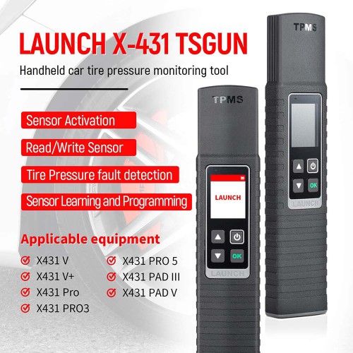 [EU Ship] Launch X-431 TSGUN TPMS Tire Pressure Detector Handheld Terminator X431 TSGUN Sensor Activator Programming Tool