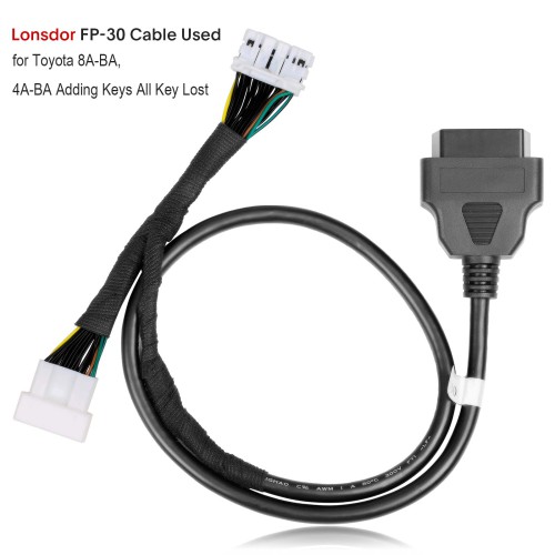 2023 Lonsdor FP30 30 PIN Cable for Toyota 2022- 8A-BA and 4A Proximity without PIN Code Works with K518ISE K518S
