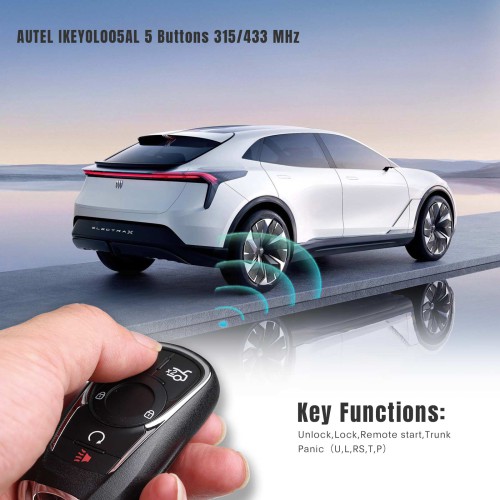 AUTEL IKEYOL005AL 5 Buttons 315/433 MHz Independent Universal Smart Key 5pcs/lot