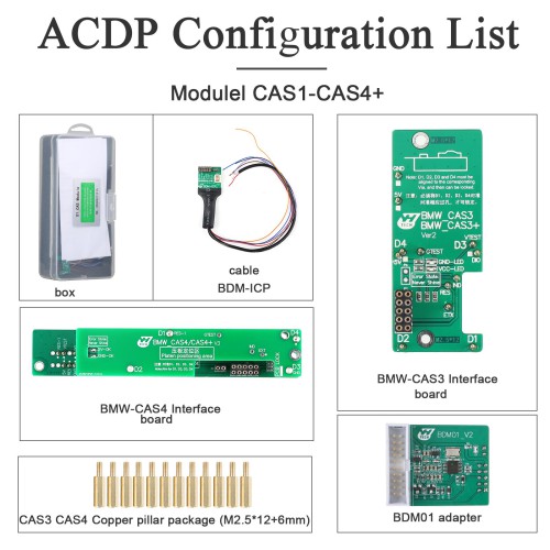 2023 Yanhua Mini ACDP-2 Master with Module1 for BMW CAS1-CAS4+ IMMO Key Programming and Odometer Reset Adapter