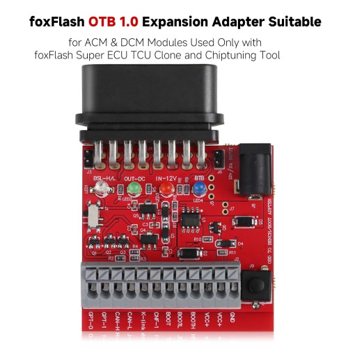 OTB 1.0 Expansion Adapter (OBD on Bench Adapter) for FoxFlash ECU Programmer