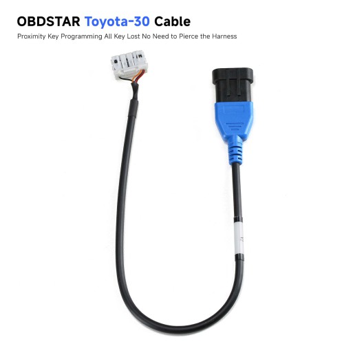 OBDSTAR Toyota-30 Cable Proximity Key Programming All Key Lost Support 4A and 8A-BA No Need to Pierce the Harness for X300DP Plus/ X300 Pro4