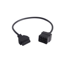 Renault 12 Pin OBD to OBD2 Female Connector Adapter