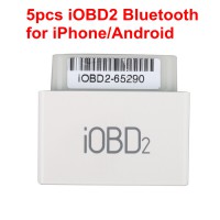 [Clearance Sale US Ship]  5pcs iOBD2 Bluetooth OBD2 EOBD Auto Scanner for iPhone/Android