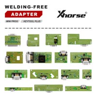[US/UK/EU Ship] Xhorse Solder-Free Adapters and Cables Full Set XDNPP0CH 16pcs Work with MINI PROG and KEY TOOL PLUS
