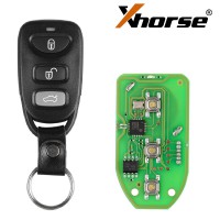 [US/UK Ship] Xhorse XKHY00EN Hyundai Style Universal Remote Key Wire 3 Buttons 5pcs/lot