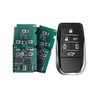 Lonsdor P0120 8A Chip 6 Buttons Unchangeable Frequency Smart Key PCB with Shell for Alphard/Vellfire/Alpha MPV Car