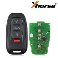 [Newest Version] Xhorse XSADJ1GL VVDI 754J Wireless Smart Key for Audi 315/433/868MHZ A6L Q5 A4L A8L with Key Shell