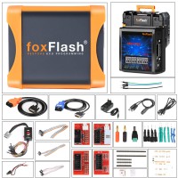 2023 FoxFlash Super Strong ECU TCU Clone and Chip Tuning Tool Support Checksum Get Free Toyota Lexus Adapter/ECU Cover Extractor/ T-Shirt and Hat
