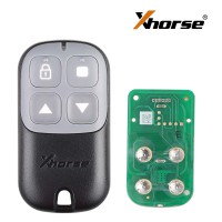 Xhorse XKXH03EN Wire Remote Key Garage Door 4 Buttons Black English Version 5pcs/lot