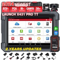 [Global Version] 2024 LAUNCH X431 PRO TT Bidirectional Scan Tool with DBSCar VII Connector 37+ Reset ECU Online Coding CANFD Key IMMO