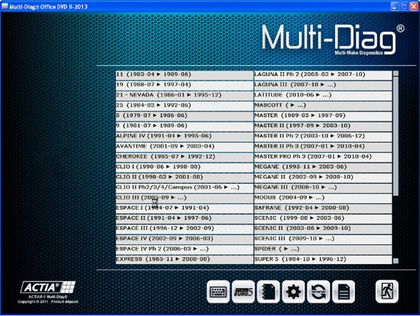 Latest 2013-II Actia Multi-Di@g Access J2534 Software-1