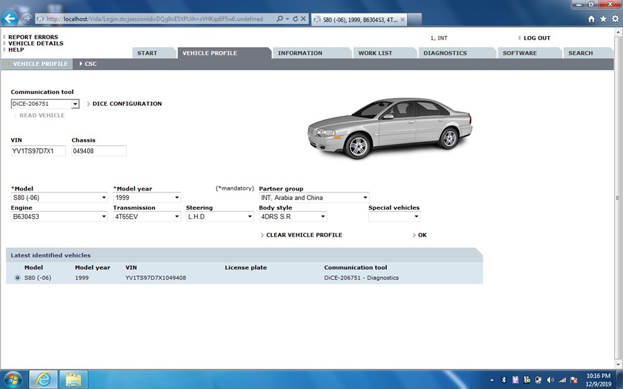 High Quality Bluetooth Version 2014D Volvo VIDA DICE