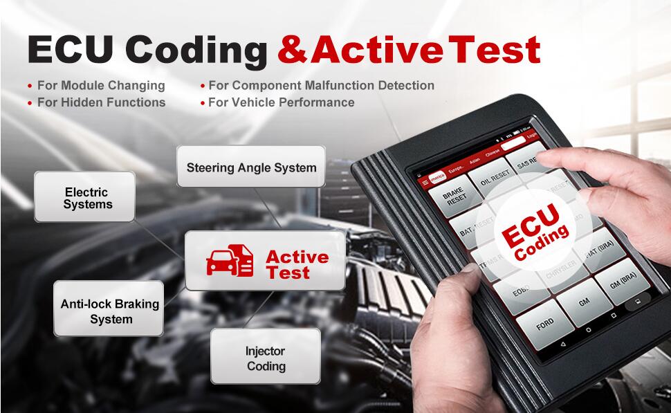 Launch x431 v+ active test and ecu coding