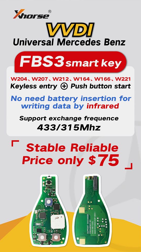 FBS3 Xhorse Remote Board Funkschlüssel
