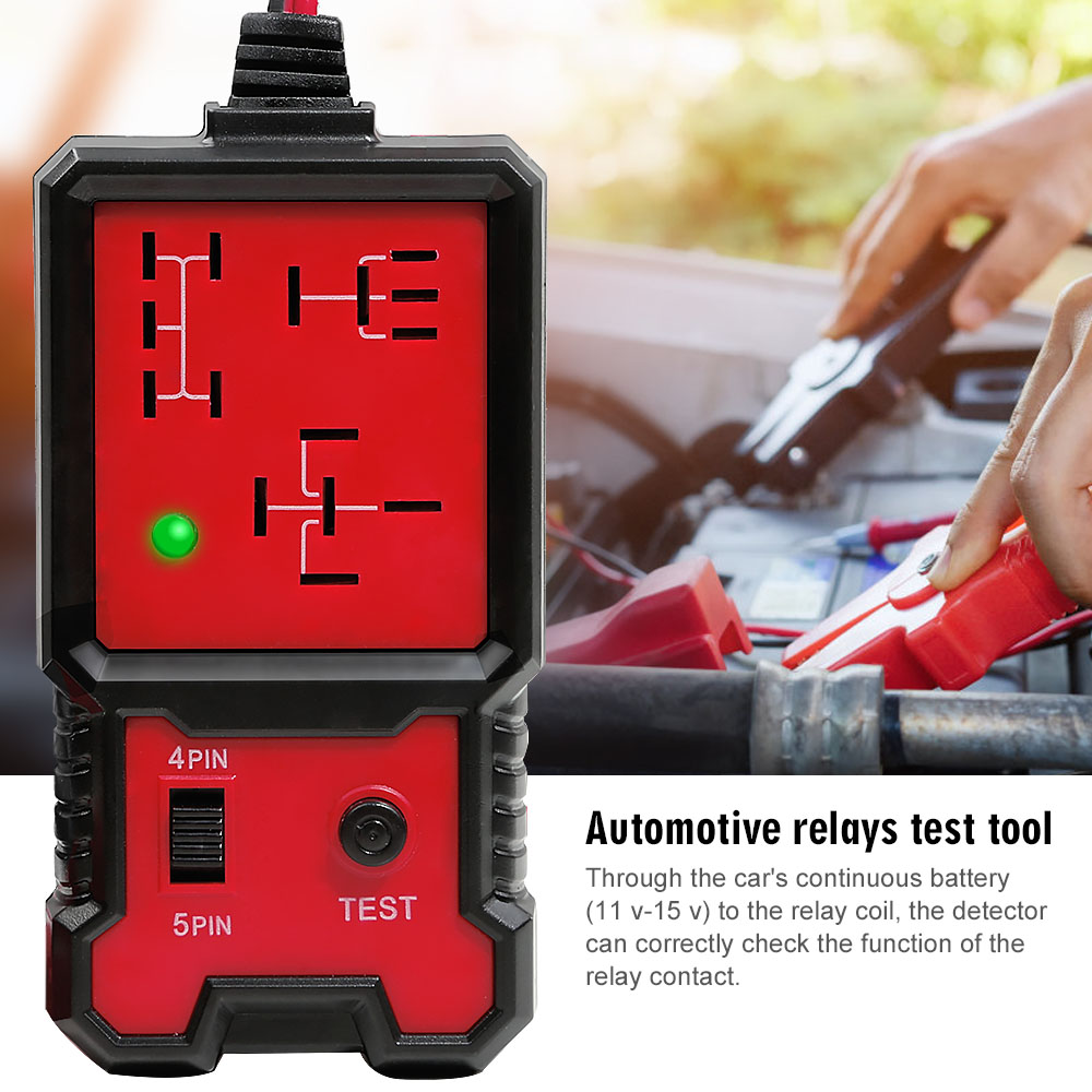 12V Electronic Automotive Relay Tester for Car Auto Battery Checker Diagnostic