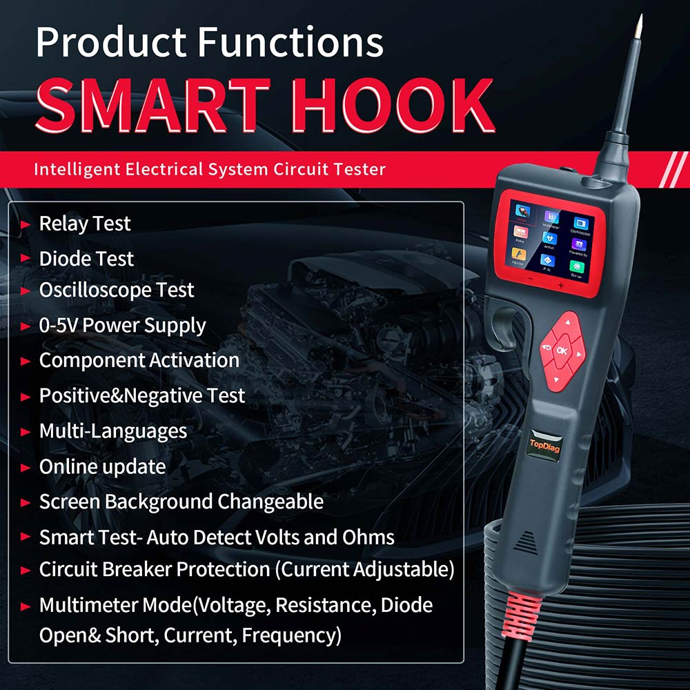 Jdiag P200 Smart Hook Powerful Probe Functions 