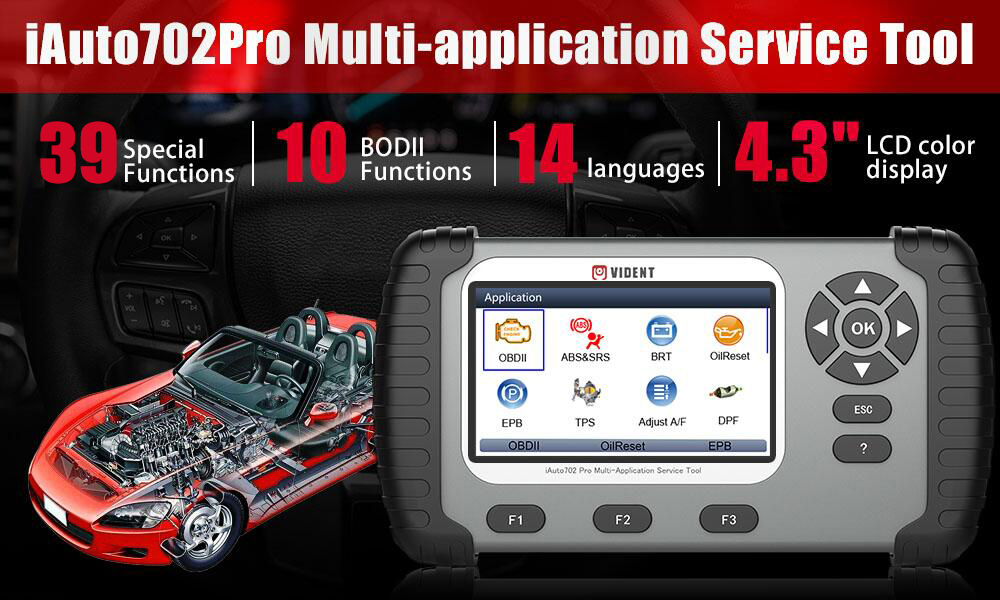 VIDENT iAuto 702 Pro Multi-Applicaton Service Tool