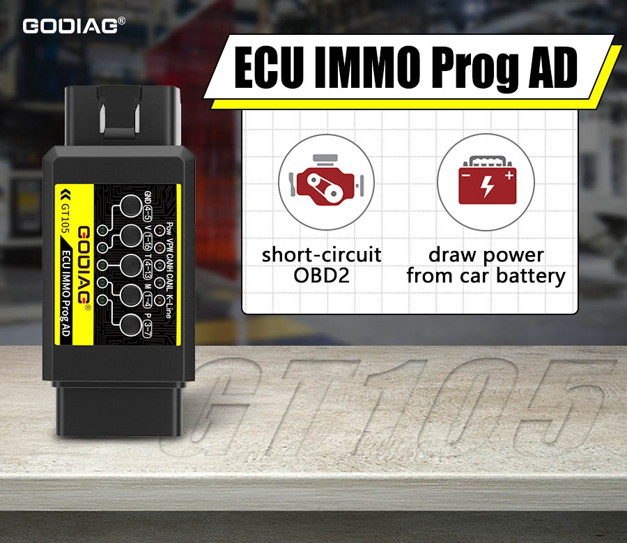 GODIAG GT105 ECU IMMO Prog OBD II Breakout Box