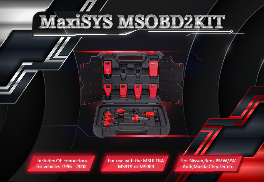 Autel MaxiSys MSOBD2KIT Non-OBDII Adapters Kit