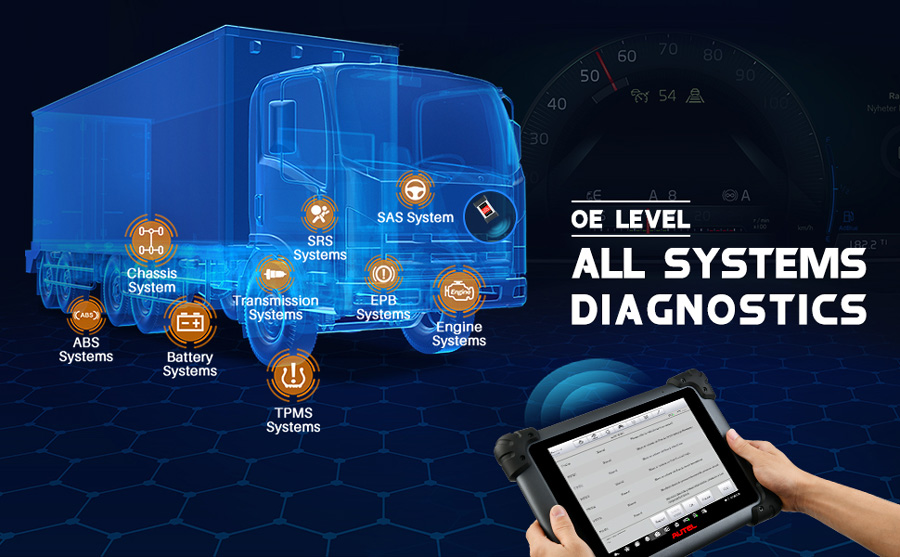 Autel MaxiSys MS908CV full system diagnosis