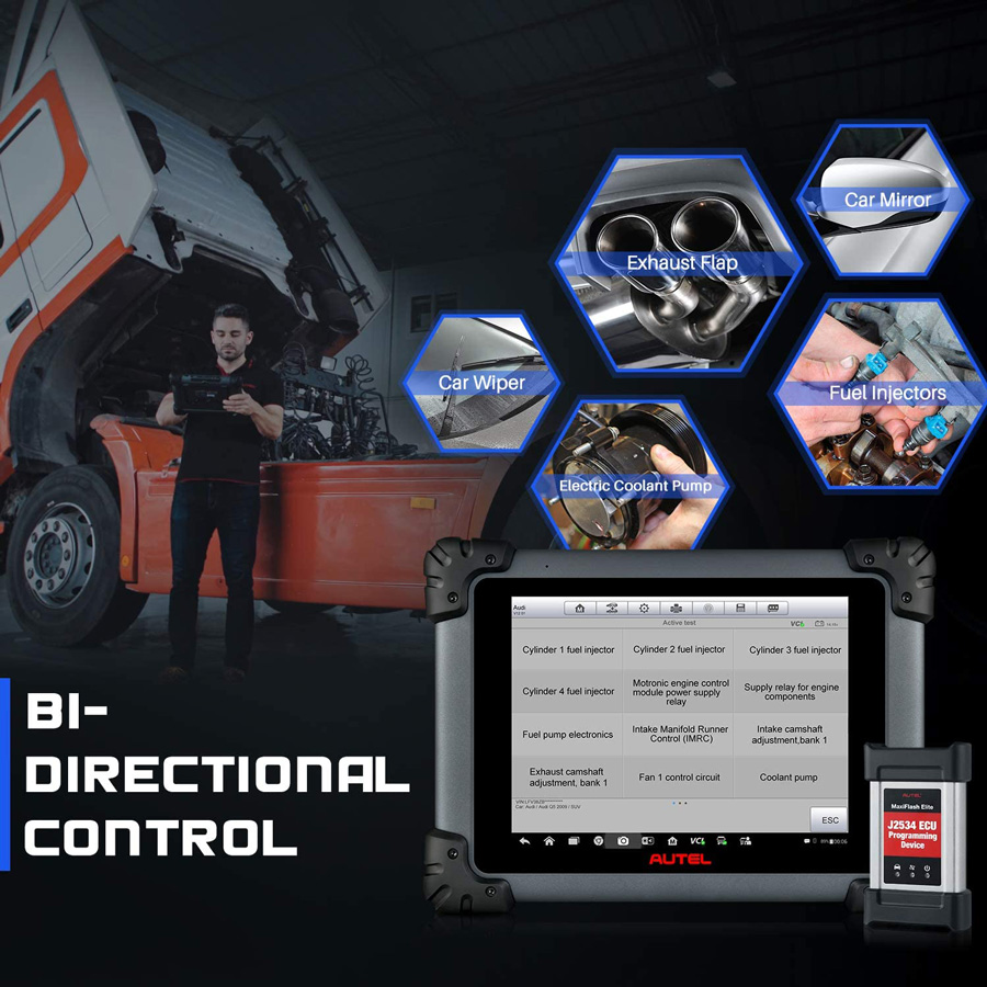 Autel MS908cv Bi-Directional Control