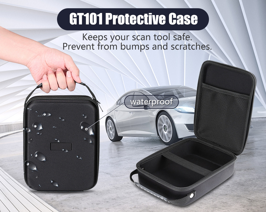 GT101 Protective EVA Waterproof Hard Shell Zipper Case