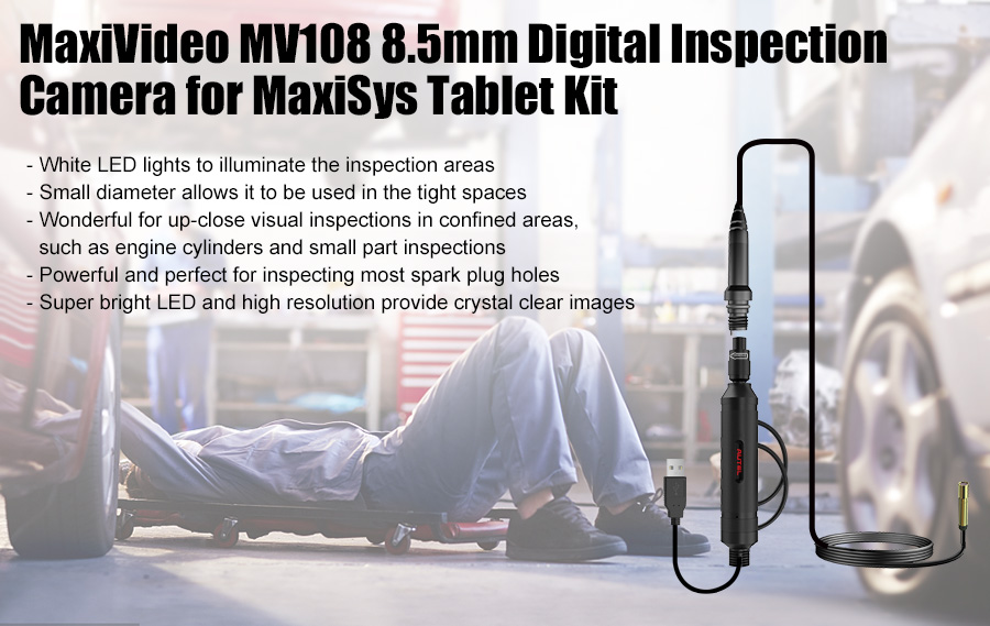 MaxiVideo MV108 8.5mm Digital Inspection Camera 