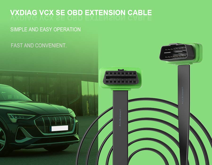 VXDIAG VCX SE OBD Extension Cable