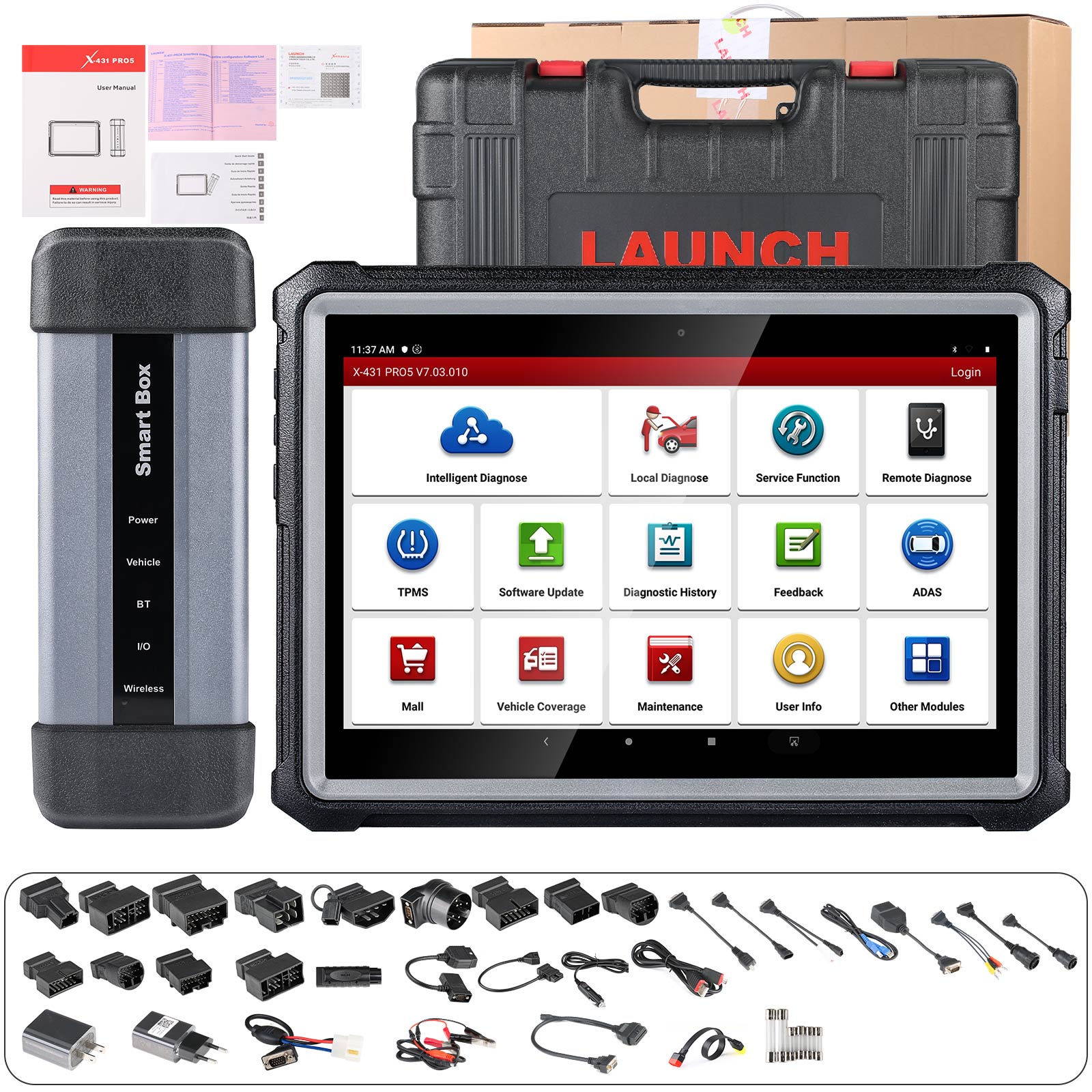 Launch X431 PRO5 PRO 5 Full System Car Diagnostic Tool 2 Years