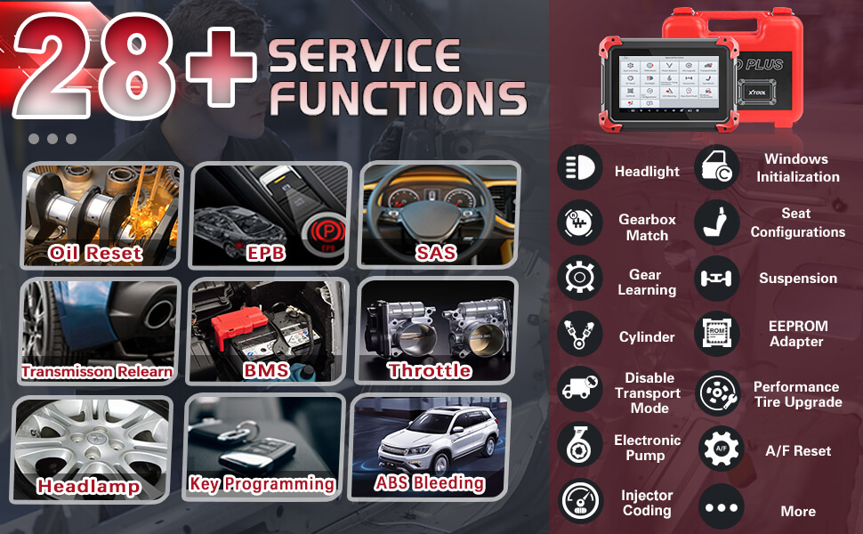 XTOOL X100 PAD PLUS  Key Programming All Systems Diagnostic Tool With 28+ Special Functions