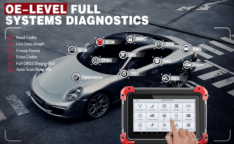 XTOOL X100 PAD PLUS  Key Programming All Systems Diagnostic Tool With 28+ Special Functions