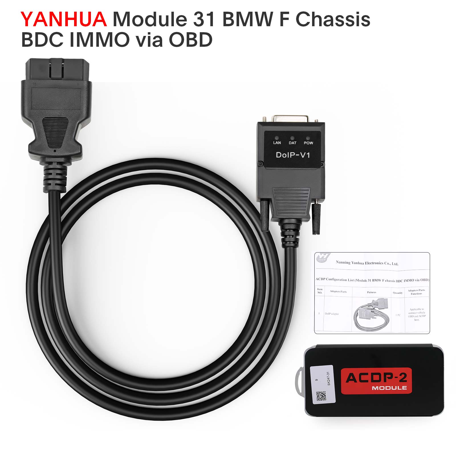 Yanhua ACDP Module31 for BMW F chasis BDC Key Programming and
