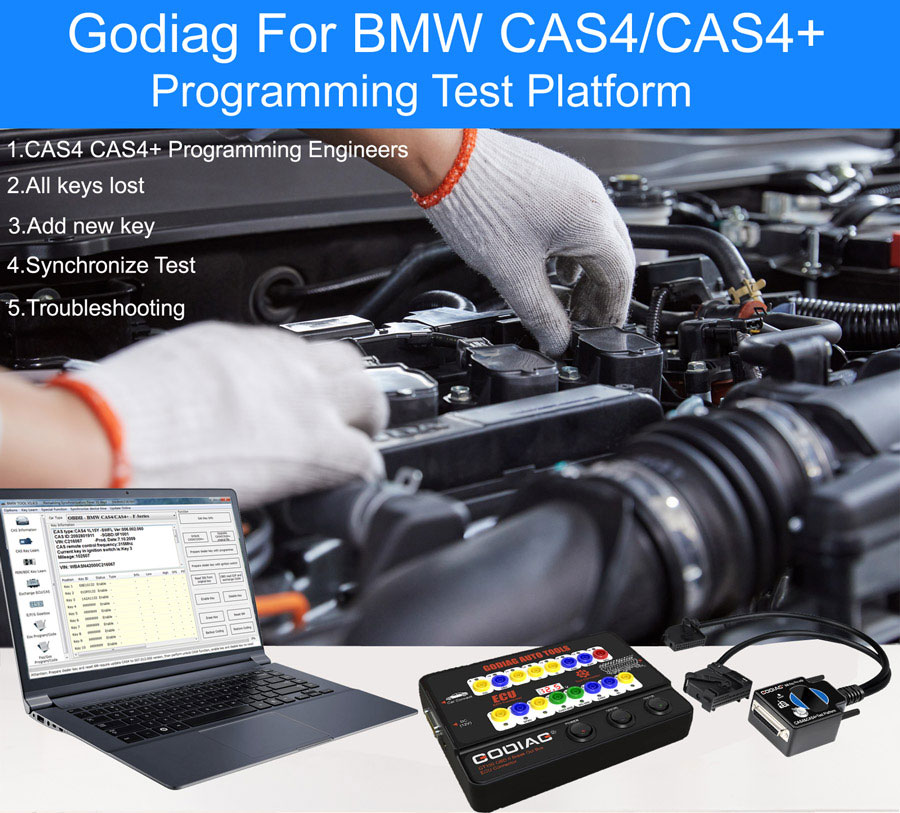 Godiag BMW CAS4 & CAS4+ Test Platform