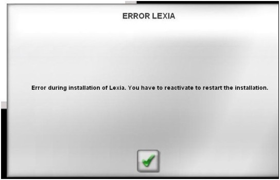 lexia 3 error 1