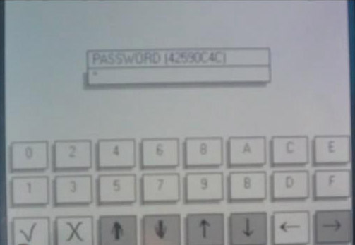 password error